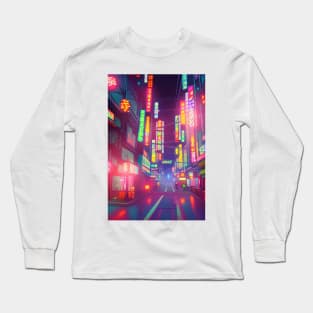 Tokyo Neon Anime Vibes <3 Long Sleeve T-Shirt